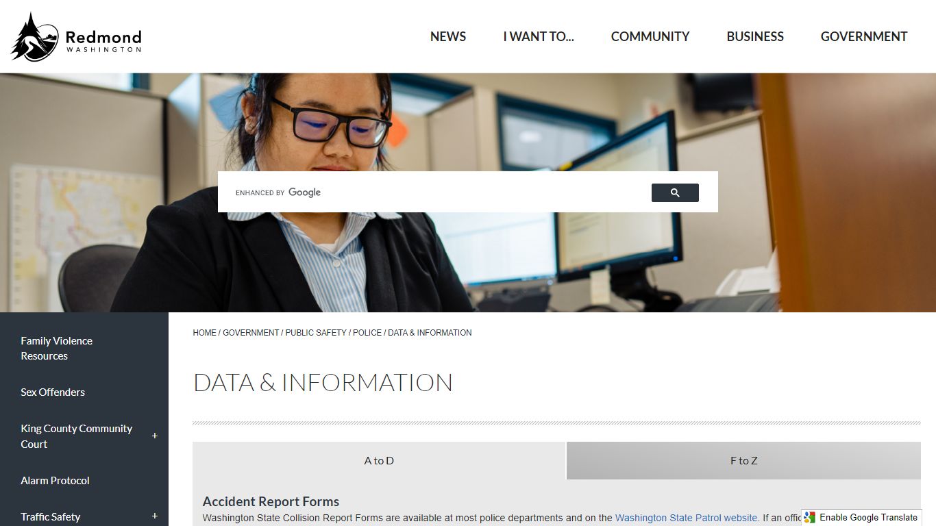 Data & Information | Redmond, WA